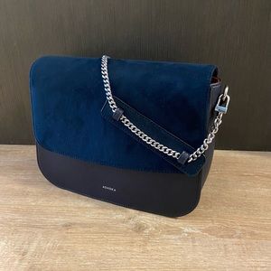 Ashoka Paris Brigitte Oxymore Apple Skin Bag Smooth Navy - Vegan!